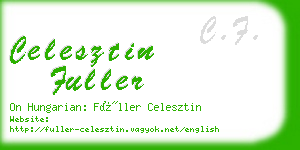 celesztin fuller business card